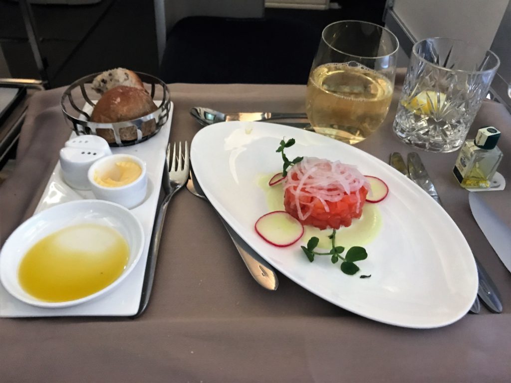 BA New Club World Catering Review LHR-JFK B747