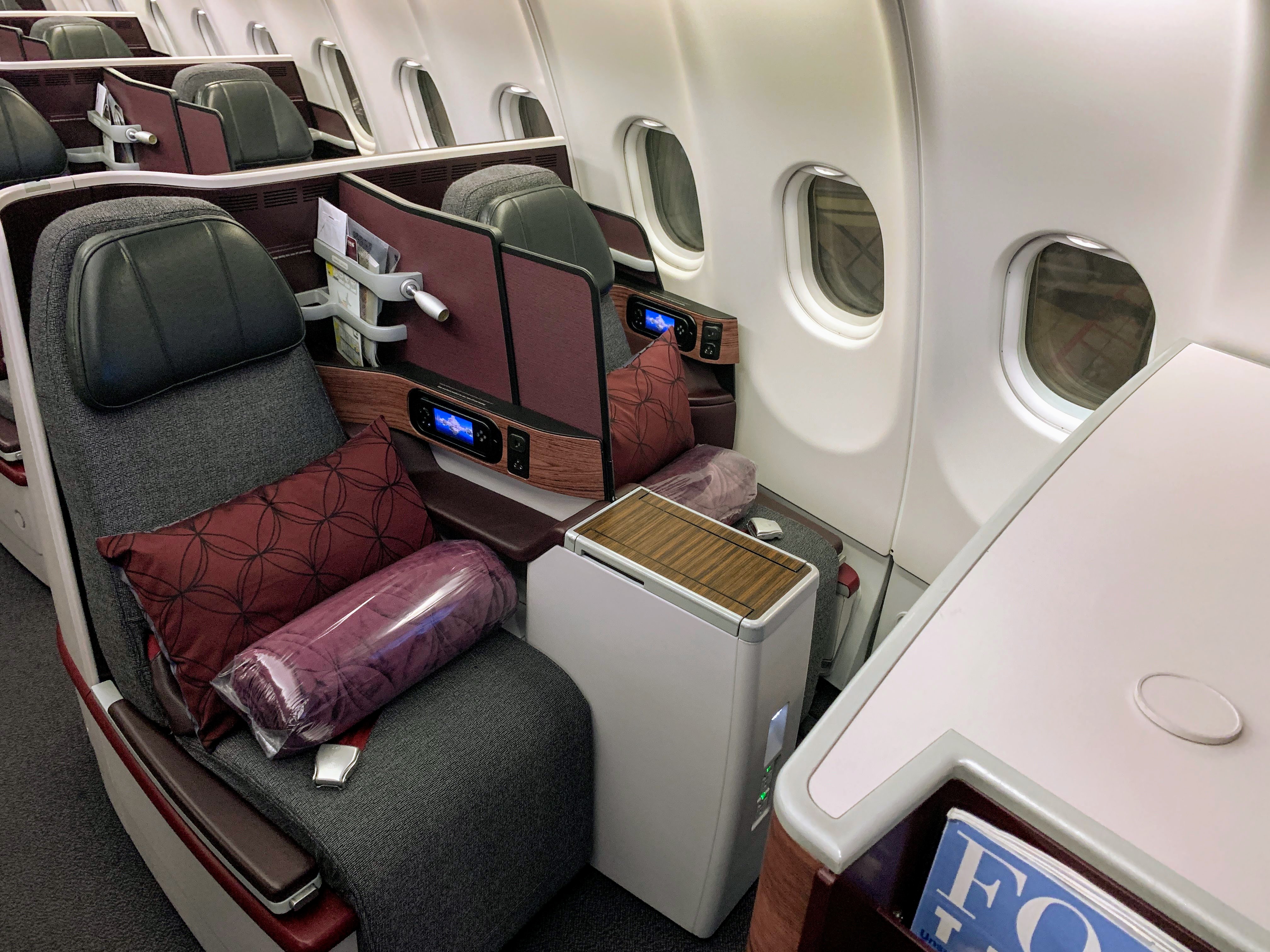 Qatar Airways A330 200 Business Class Review With The Entire Cabin