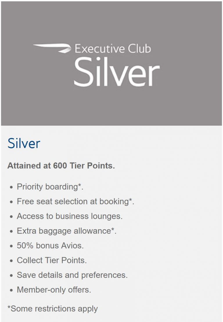 How to get BA Executive Club Silver for £900! Turning left for less