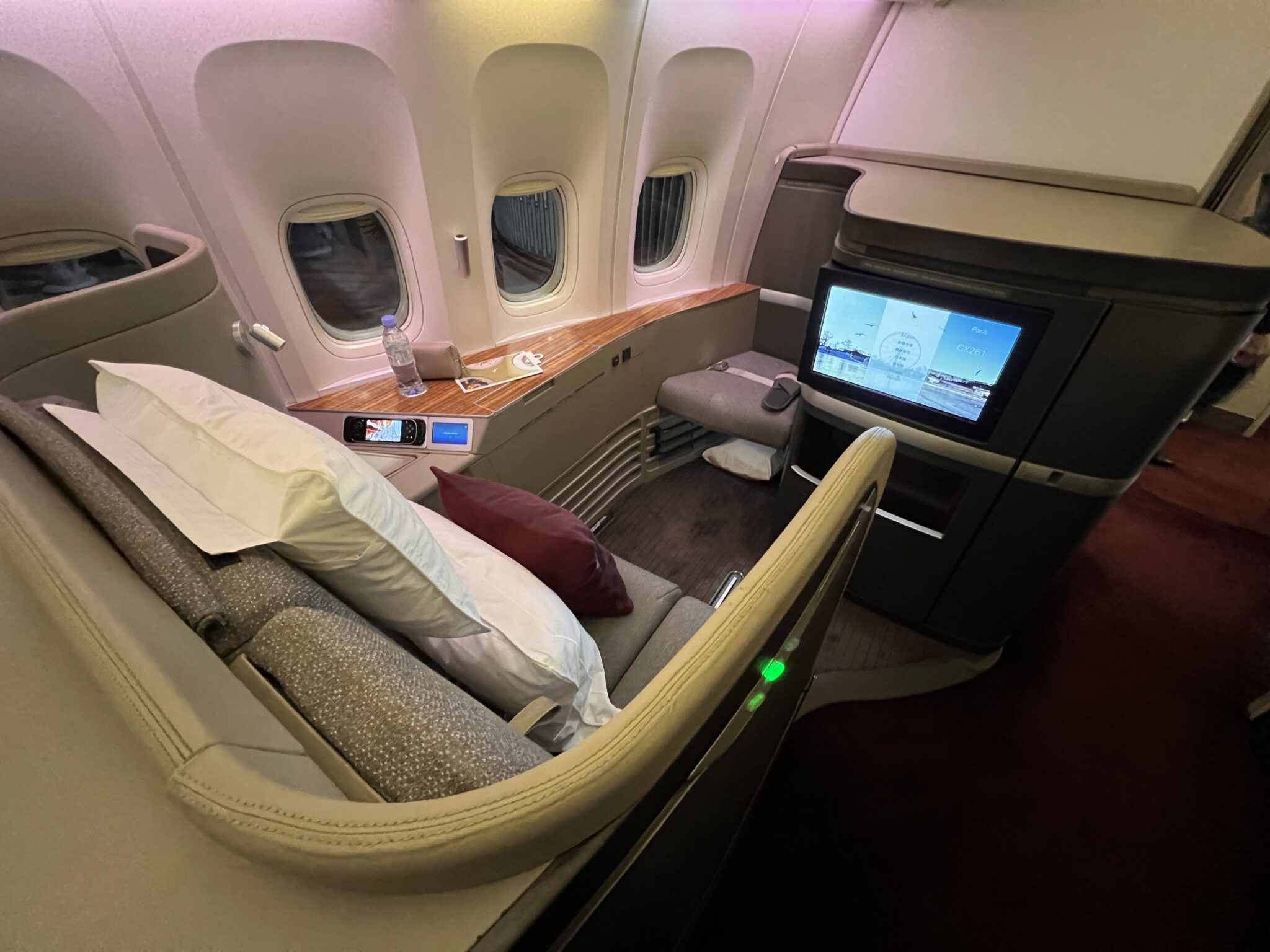 Review: Cathay Pacific 777-300ER Business Class with a twist - Turning ...