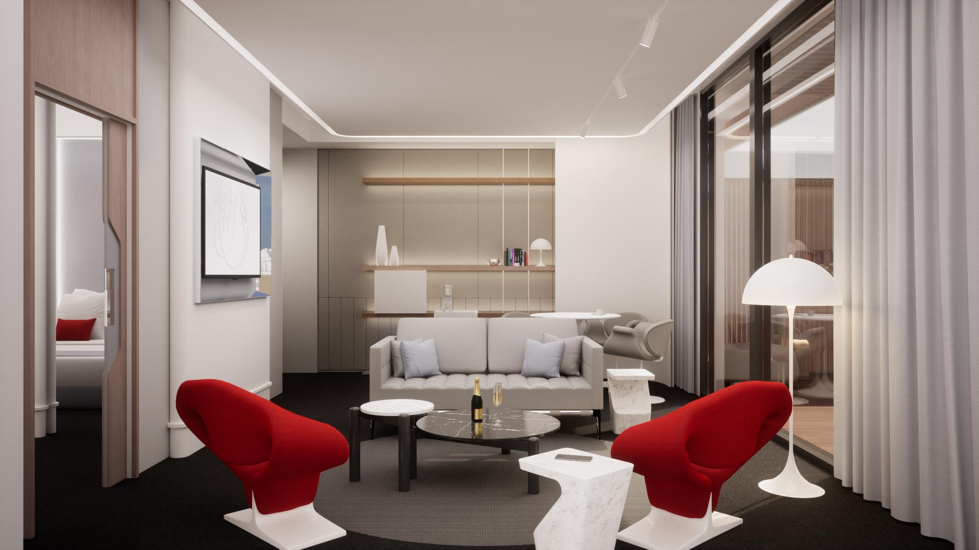 New suites of the La Première lounge